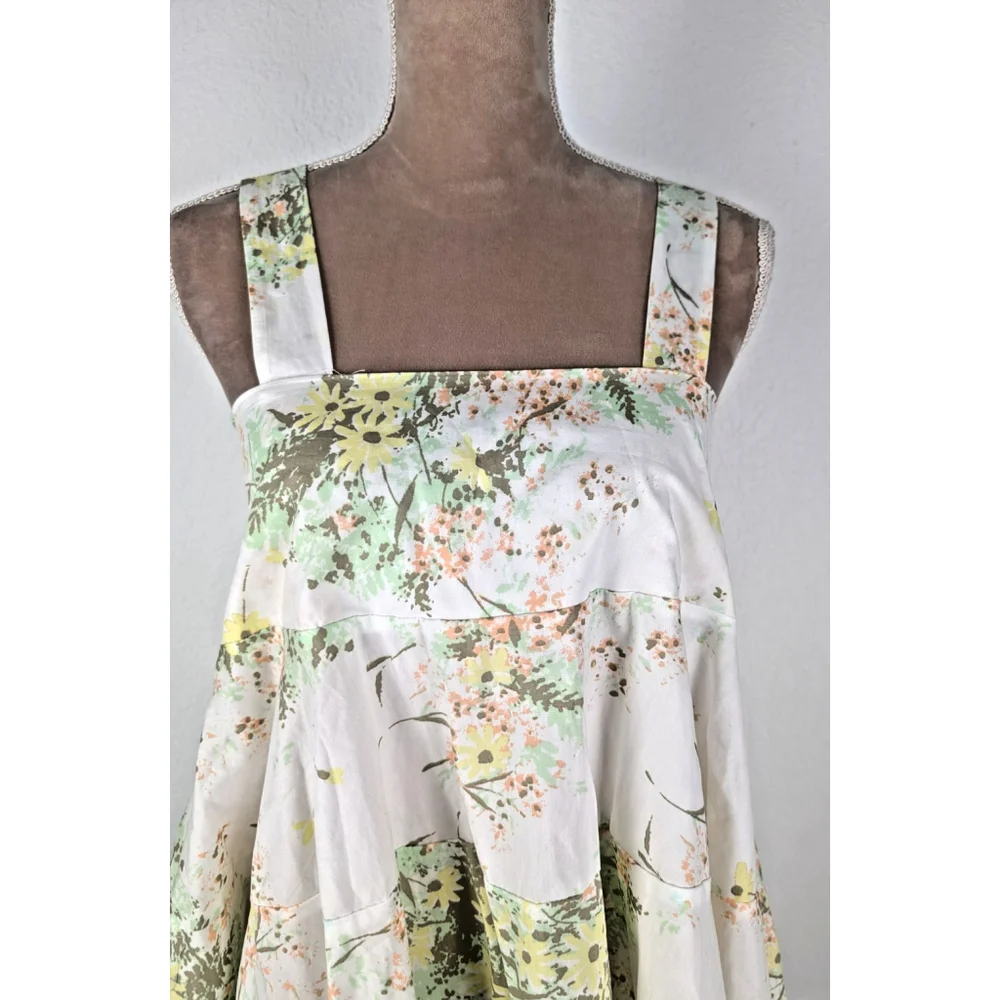 NWT Free People Let The Sunshine In Mini Dress Sz XS Floral Coquette Cottagecore